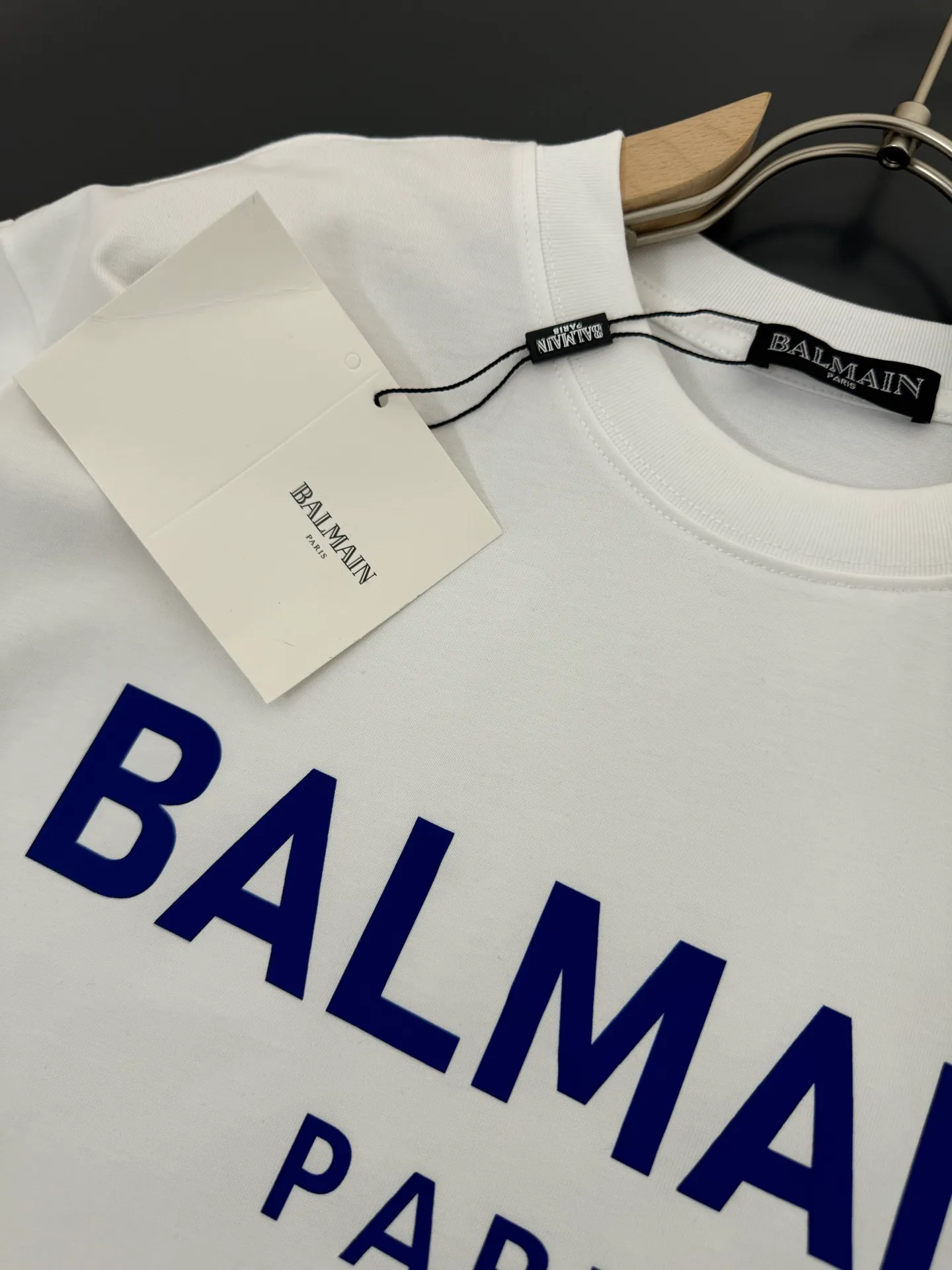Balmain* *320g t Breathable logo New Arrival t ， ， Versatile ：Black White Sizes：S M L XL XXL